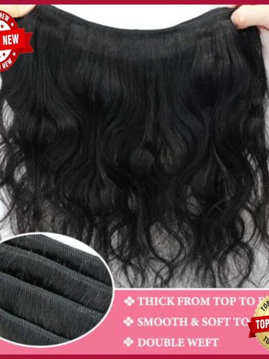 32 Inch Brazilian Human Hair Extensions Body Wave Bundle Unprocessed main image 4